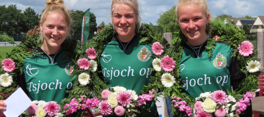 Partuur Roelie Kroondijk eerste bij dames eerste klasse in Grou