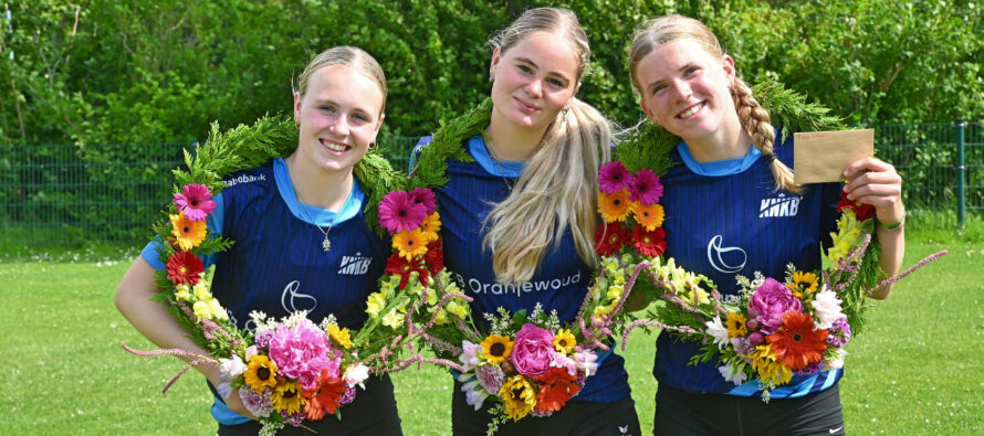 Meisjes kaatsten in Wijnaldum