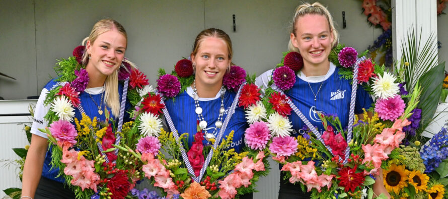 Eerste vrije formatie overwinning van het seizoen voor Larissa, Anouk en Senne bij kaatsvereniging Pim Mulier